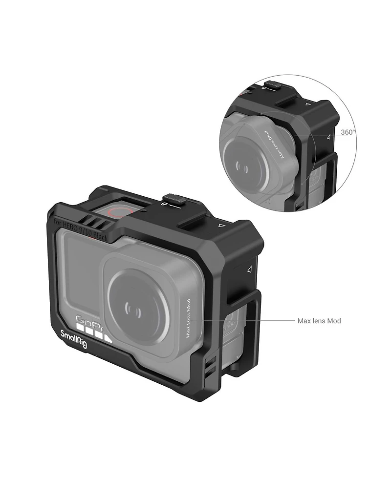 SmallRig Full Camera Cage for GoPro Hero 10/9, Black