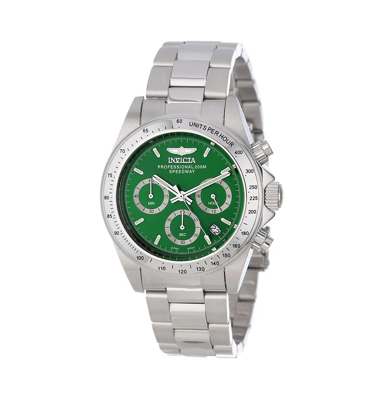 Invicta Men's 14384 Speedway Quartz Chronograph Green Dial Watch