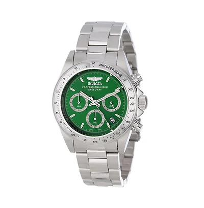 Invicta Men's 14384 Speedway Quartz Chronograph Green Dial Watch