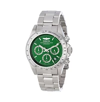 Invicta Men's 14384 Speedway Quartz Chronograph Green Dial Watch