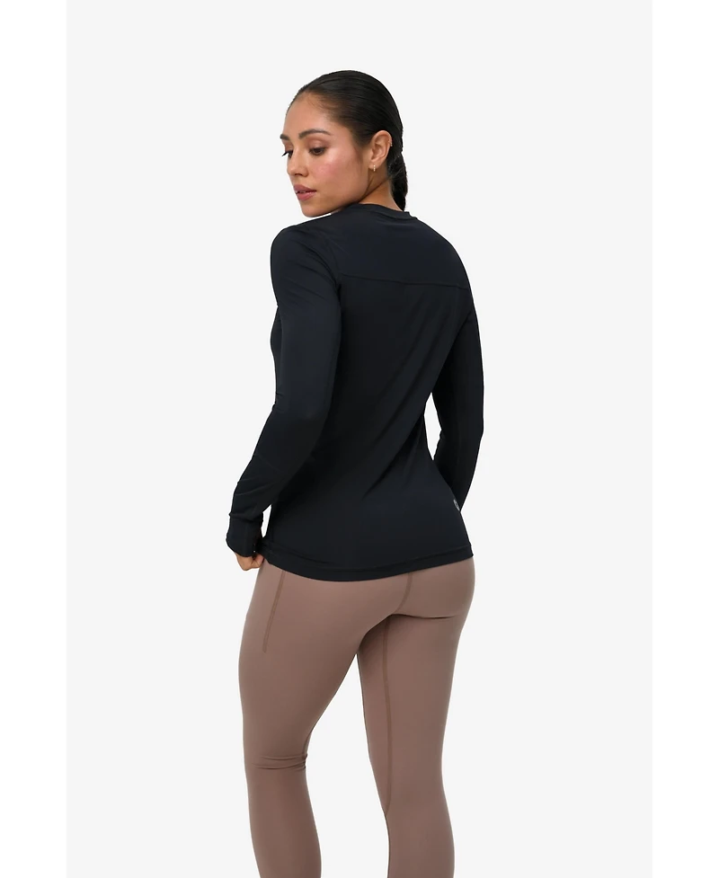 BloqUV Women's Upf 50+ Sun Protective Performance Quarter Zip Crew