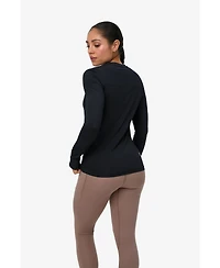 BloqUV Women's Upf 50+ Sun Protective Performance Quarter Zip Crew