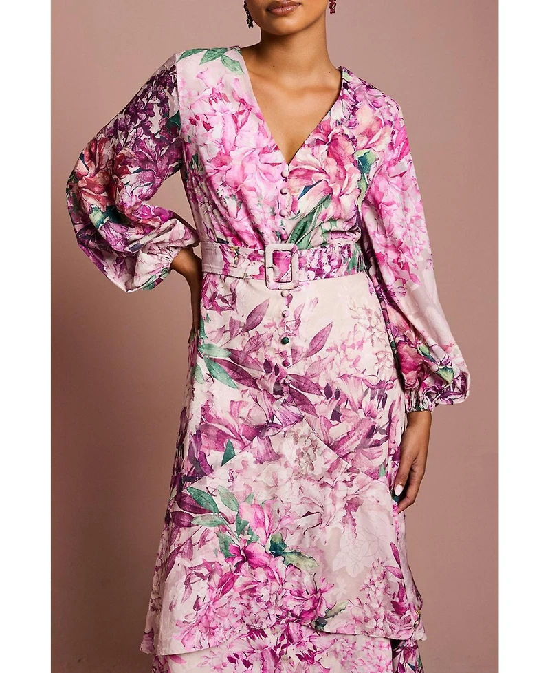 Coast Women's Chiffon Midaxi Dress With Belt