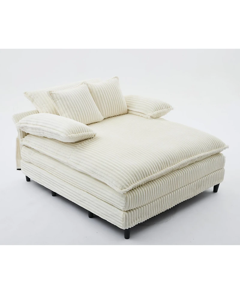 Casainc 54.75" W Oversized Chaise Lounge Chair Sofa