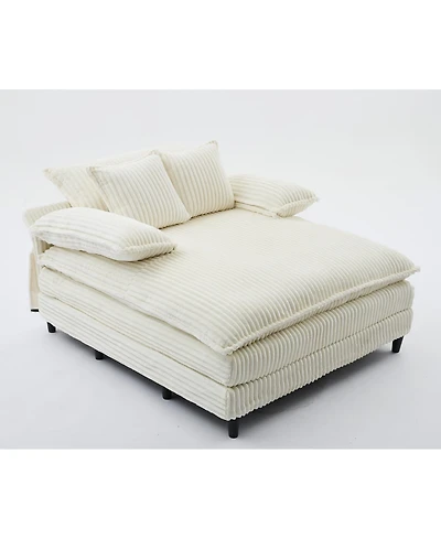 Casainc 54.75" W Oversized Chaise Lounge Chair Sofa