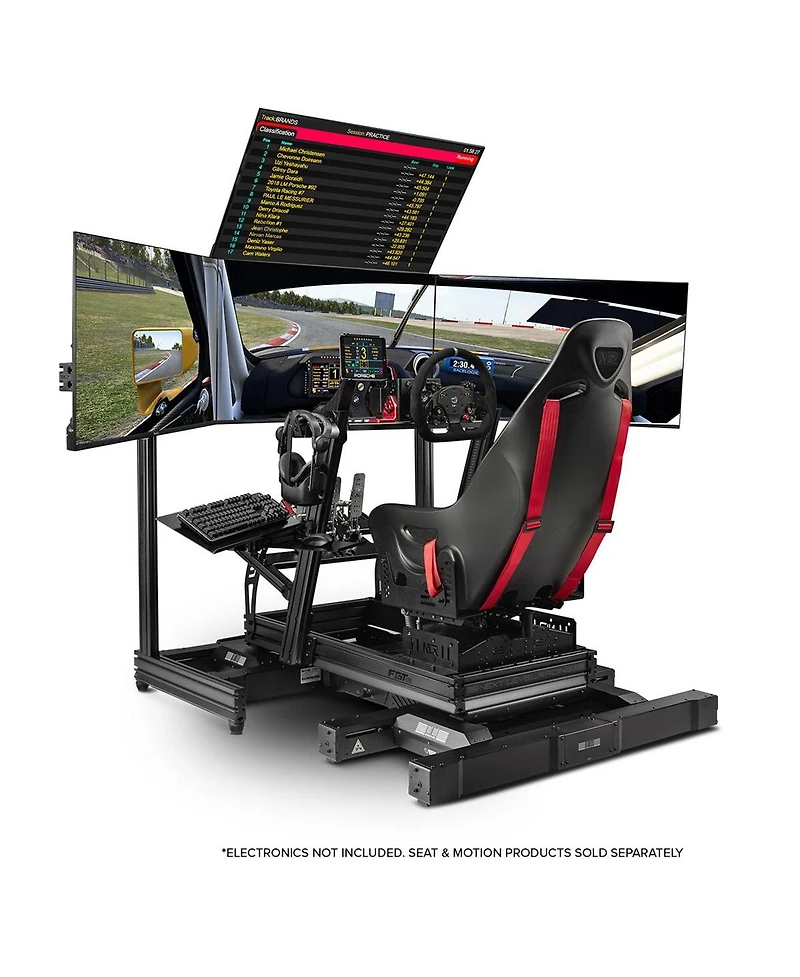 Next Level Racing F-gt Elite Front and Side Mount Edition Aluminum Formula and Gt Simulator Cockpit