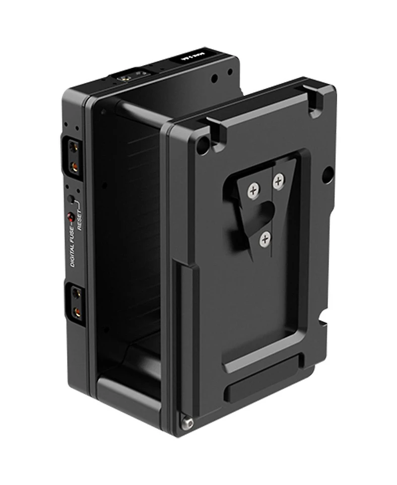 Wooden Camera Dual Battery Plate Cradle for Teradek Bolt Lt Transmitter, V-Mount to Gold Mount
