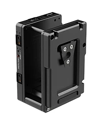 Wooden Camera Dual Battery Plate Cradle for Teradek Bolt Lt Transmitter, V-Mount to Gold Mount