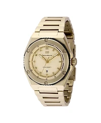 Technomarine Women's Tm-416045 Coral Quartz 3 Hand Gold Dial Watch