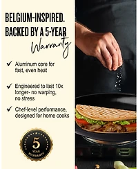 Alva Energy 13.4" Oval Nonstick Ceramic Fish Frying Pan – Non-Toxic, Pfas-Free, Whole Fish Ready