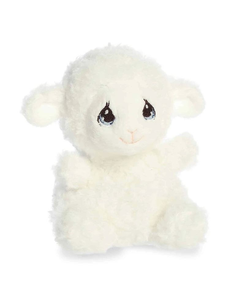 Aurora Mini Luffie Lamb Palm Pals Precious Moments Adorable Plush Toy White 5"