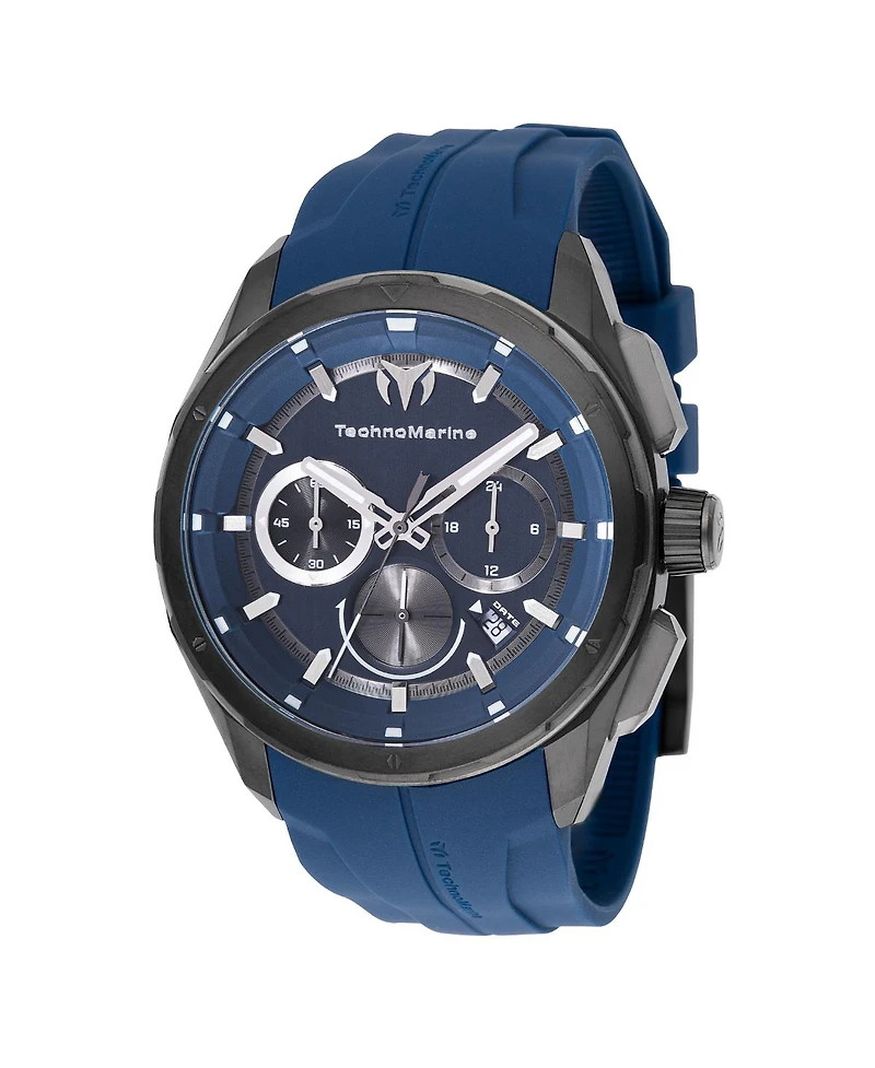 Technomarine Men's Tm-318103 Ocean Quartz Chronograph Navy Blue Dial Watch