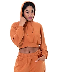 Dai Moda Women's Toni Oversized Crop Hoodie