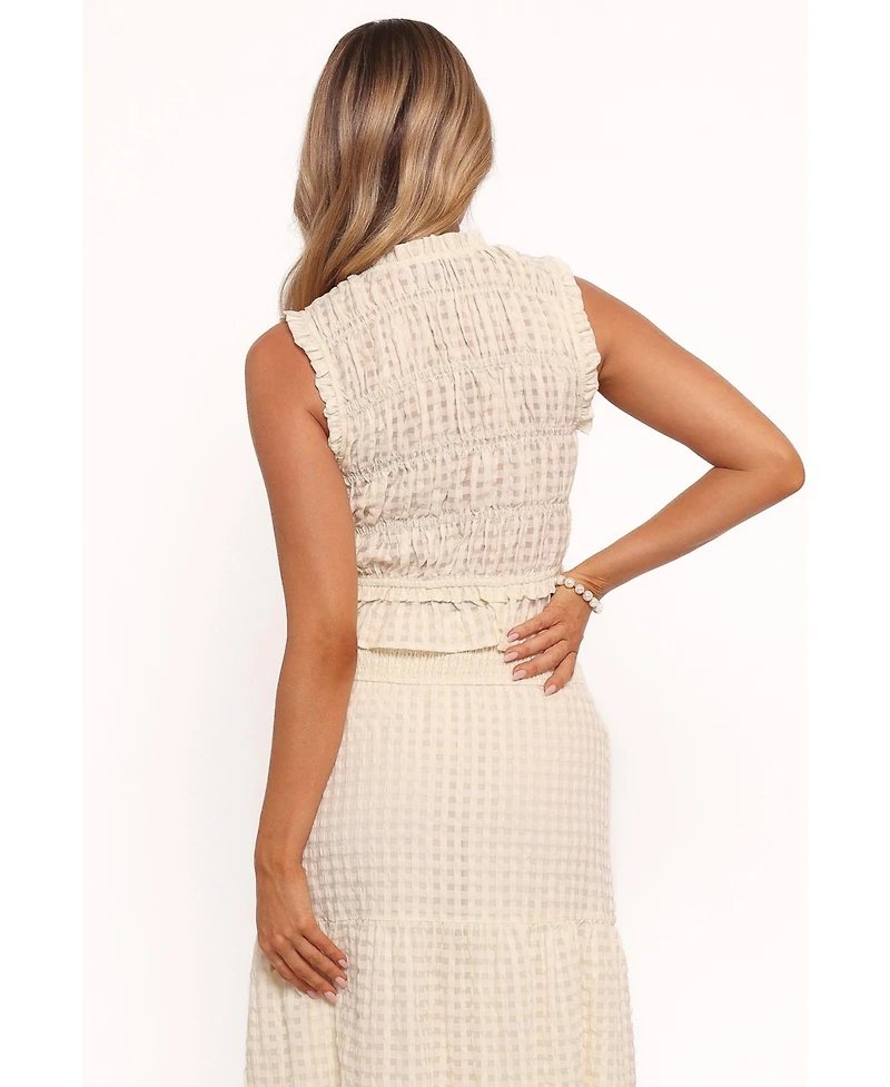 Petal and Pup Women's Farica Gingham Top
