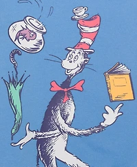 Dr. Seuss Boys Toddler 2T-5T 3-Piece Cat the Hat Printed T-Shirt, Short-Sleeve T-Shirt and Joggers Set