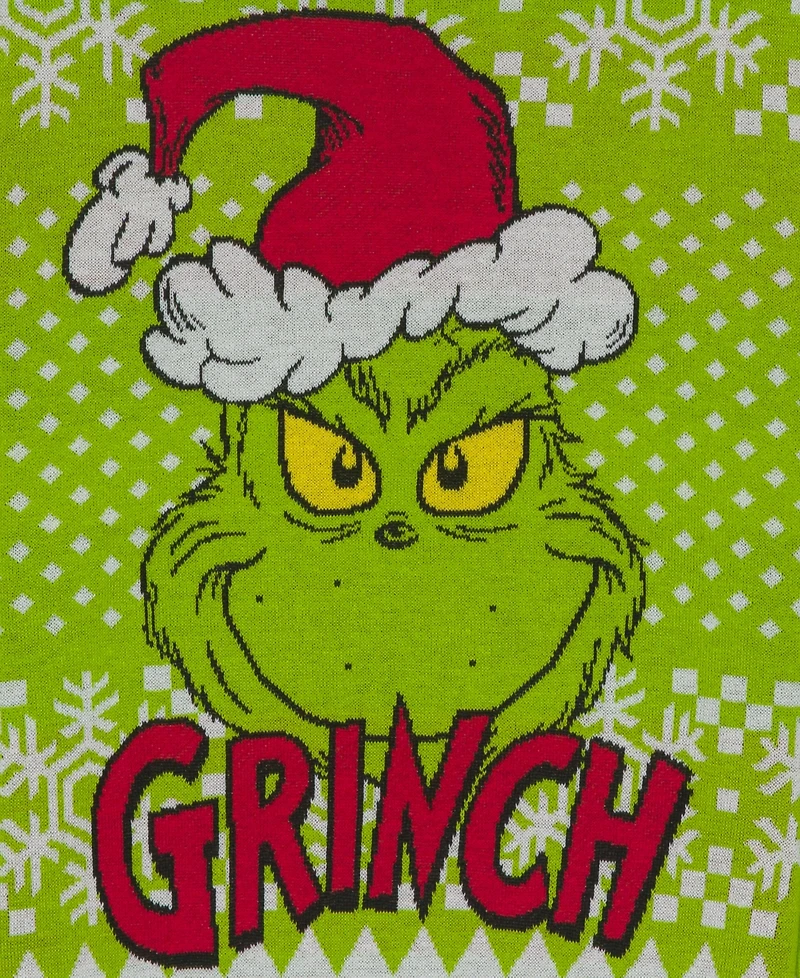 The Grinch Boys 5-20 Christmas Printed Long-Sleeve Sweater