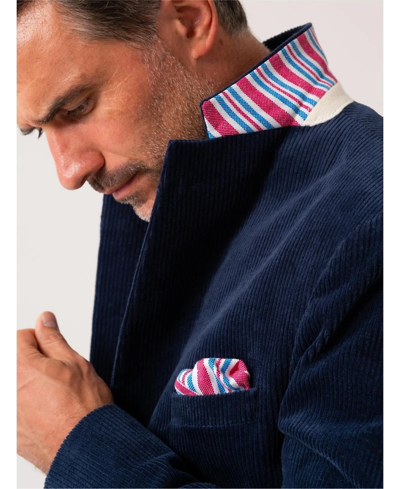 Koy Clothing Men's Blue Corduroy Blazer