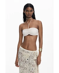 Desigual Women's Crochet wrap skirt mandalas