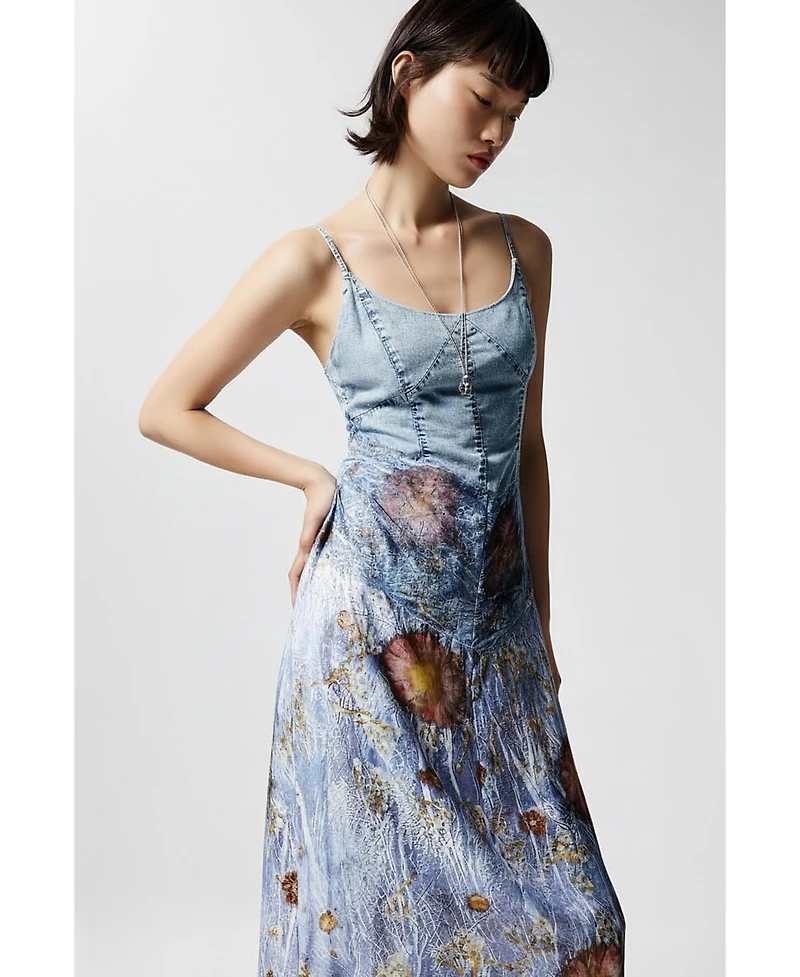 Desigual Women's Two-material strappy dress