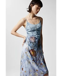 Desigual Women's Two-material strappy dress
