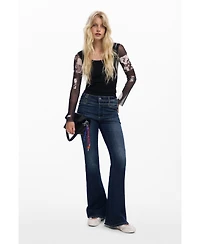 Desigual Women's Chiffon sleeve T-shirt