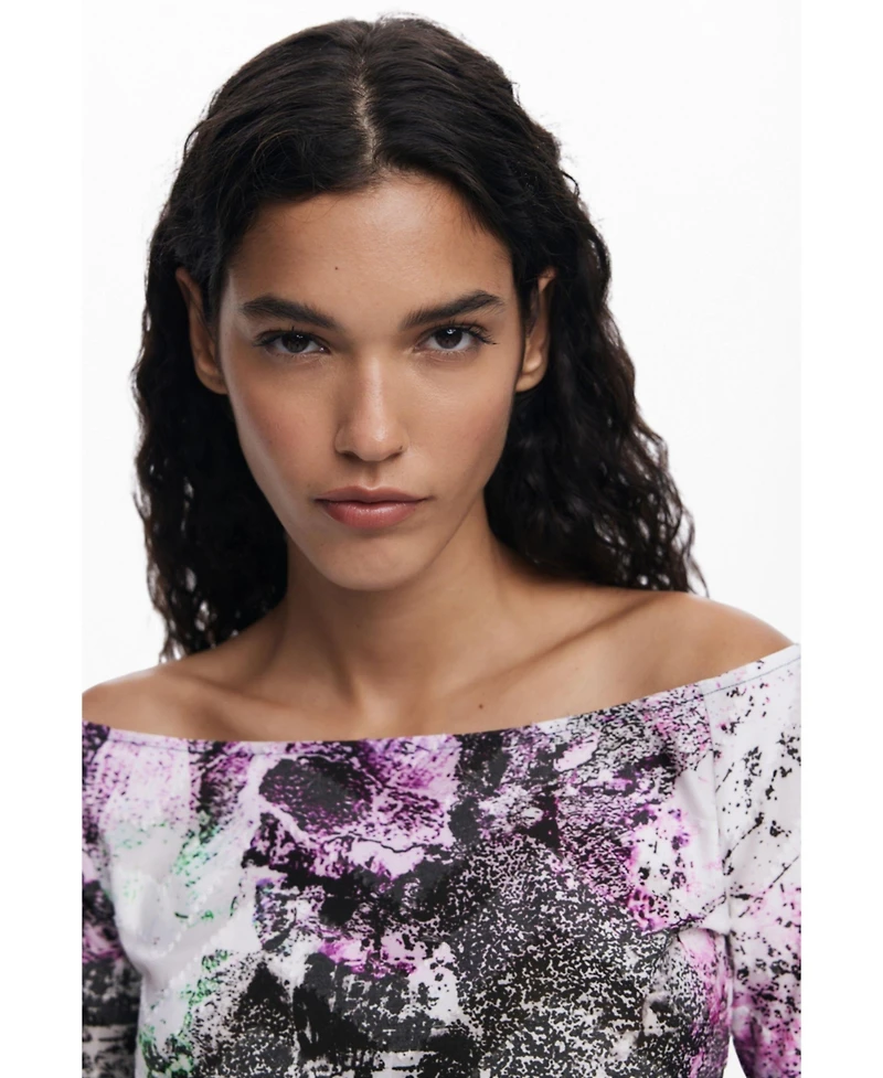 Desigual Women's T-shirt designed by Mr. Christian Lacroix
