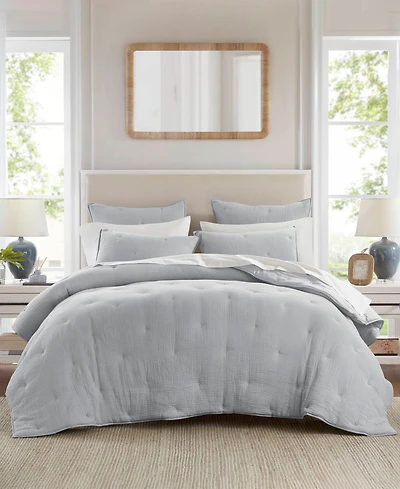 Harbor House Breeze Cotton Embroidered 3-Pc. Quilt Set, King