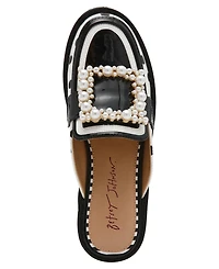 Betsey Johnson Women's Grayce Embellished Buckle Slip-On Loafers