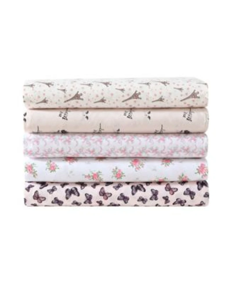 Betsey Johnson Printed Brushed Microfiber Sheet Set