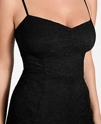 Guess Women's Chloe Sleeveless Lace Sweetheart Neck Jumpsuit
