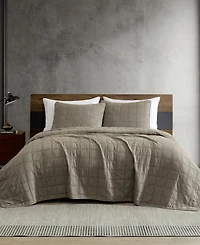 Kenneth Cole New York Solid Stonewashed -Pc. Quilt Set