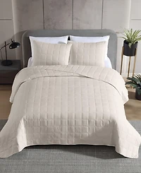 Kenneth Cole New York Solid Stonewashed 2-Pc. Quilt Set, Twin