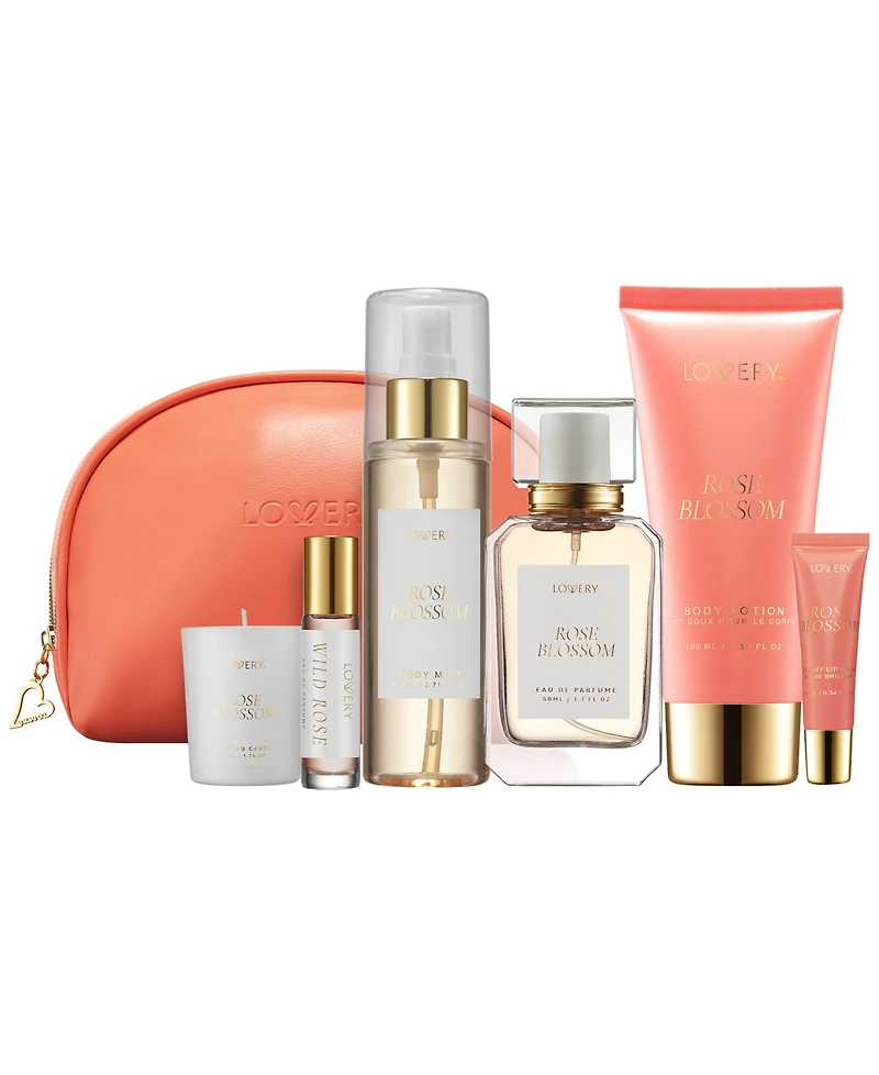 Lovery 7-Pc. Rose Blossom Gift Set