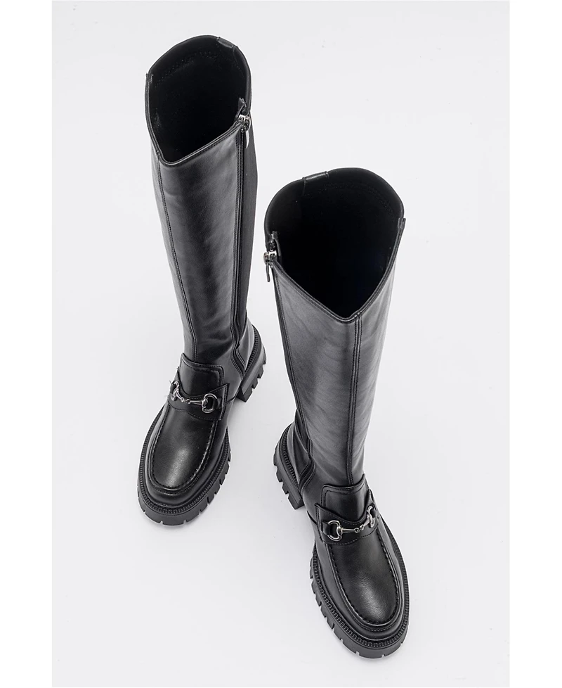 Prologue Shoes Chapel Buckle Stretch Boot (Women)