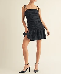 Arose Studio, Inc Women's Kienna Ruched Bodice Bubble Mini Dress