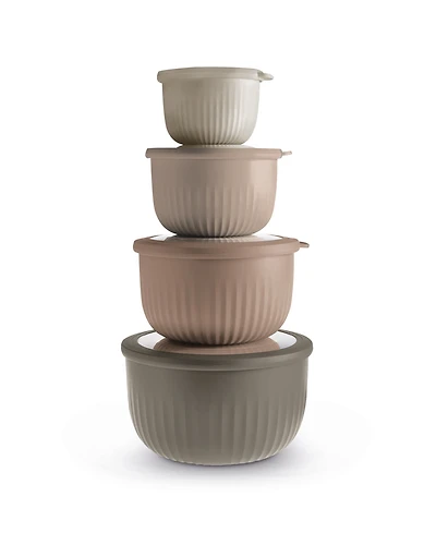 Art & Cook 8-Pc. Round Nesting Bowl Set with Lids
