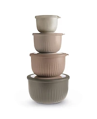 Art & Cook 8-Pc. Round Nesting Bowl Set with Lids