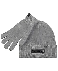 Puma Men's 2-Piece Cuff Beanie and Gloves Set