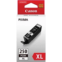 Canon 2 Pack Pgi-250XL Pigment Black Ink Tank for Select Pixma Printers