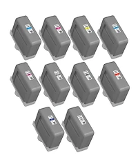 Canon Pfi-3300 330ml 10-Color Pigment Ink Tank Bundle for imagePROGRAF Pro-2600, Pro-4600 and Pro-6600 Printers