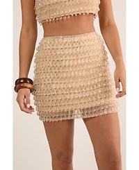 Nasty Gal Women's Droplet Embellished Mini Skirt