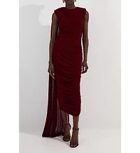 Karen Millen Women's Slinky Crepe Scarf Maxi Dress
