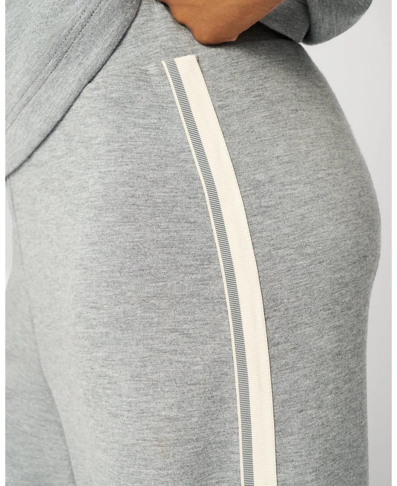 Cable & Gauge Half Zip Pullover Wide Leg Pant