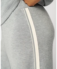 Cable & Gauge Half Zip Pullover Wide Leg Pant