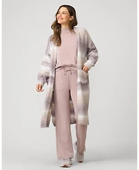 Cable & Gauge Women's Mockneck Modal Top & Wide Leg Pant