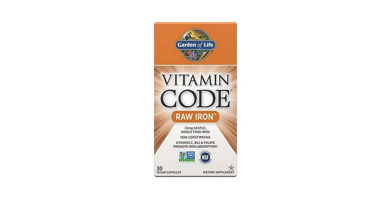 Garden of Life Vitamin Code ,Raw Iron 30 Caps