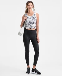 Id Ideology Women's Zebra-Print Compression Leggings, Macy's Exclusive