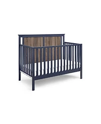 Forest'nSky 4-in-1 Convertible Crib in Midnight Blue and Vintage Walnut
