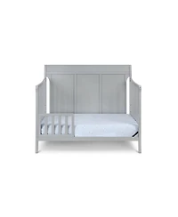 Forest'nSky Gray 4-in-1 Convertible Crib with Clean Lines and Expandable Toddler Bed Frame