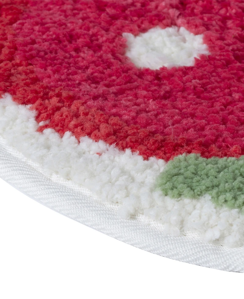 Vcny Home Strawberry Shaped Tufted Bath Rug, 18" x 27